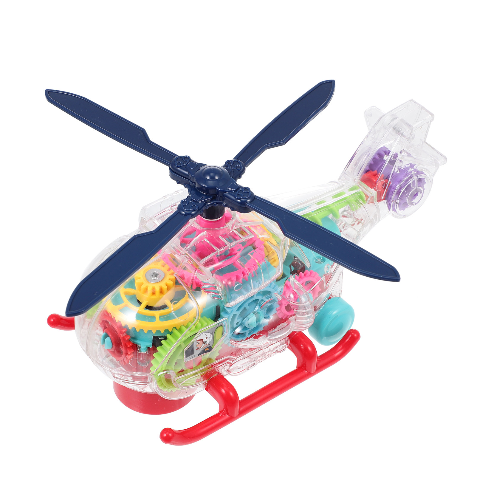 Kids Education Music - Elicottero musicale con luci, giocattolo educativo