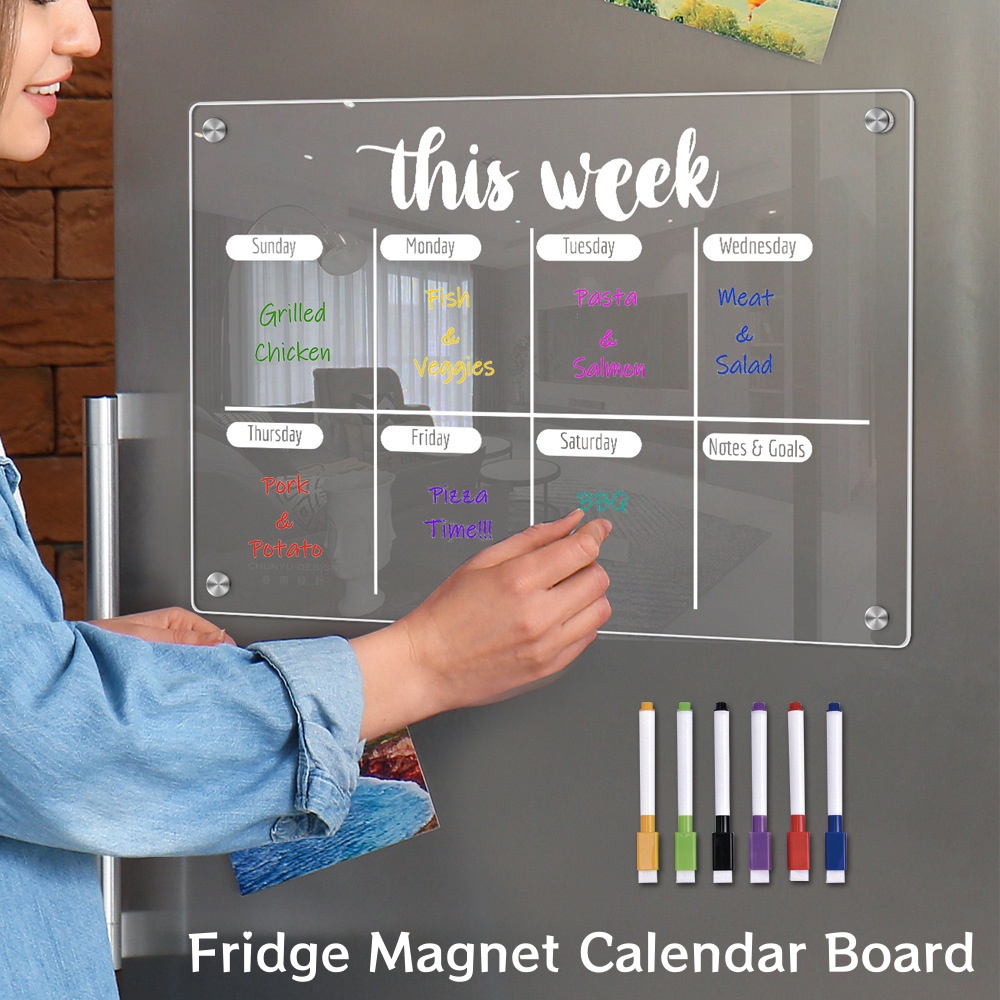Magnetic Letter Board - Magnete per frigorifero Calendario Lavagna Planner