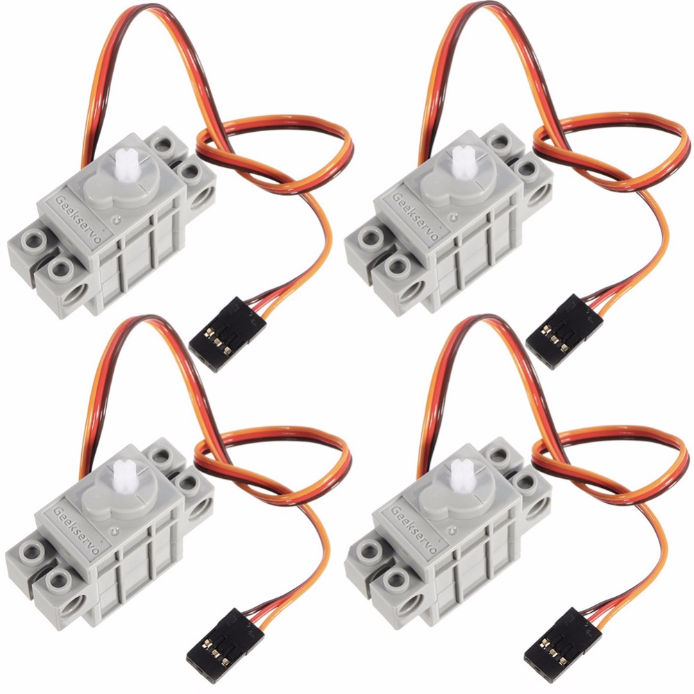 Kids Education Degree - 4 pezzi servo geek grigio programmabile