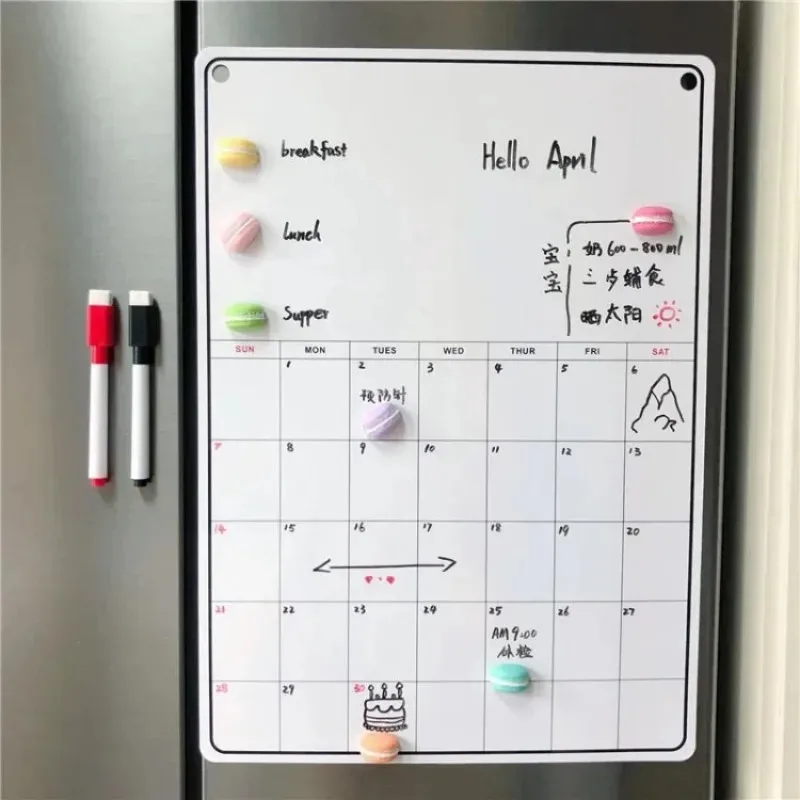 Magnetic Letter Board - Frigorifero calendario magnetico bordo mensile settimanale