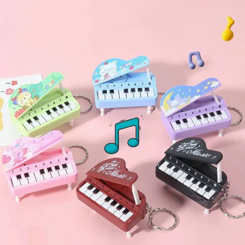 Kids Education Music - Carino Mini Pianoforte da Scrivania Portachiavi,