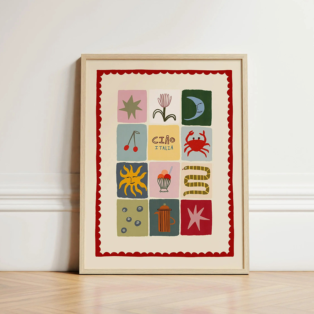 Stampa patchwork Arte da paret - Kids Educational Poster recensione e prezzo