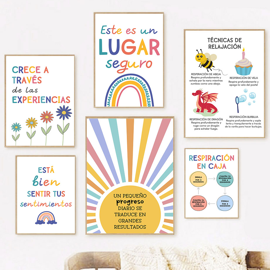 Educazione spagnola Motto Arco - Kids Educational Poster recensione e prezzo