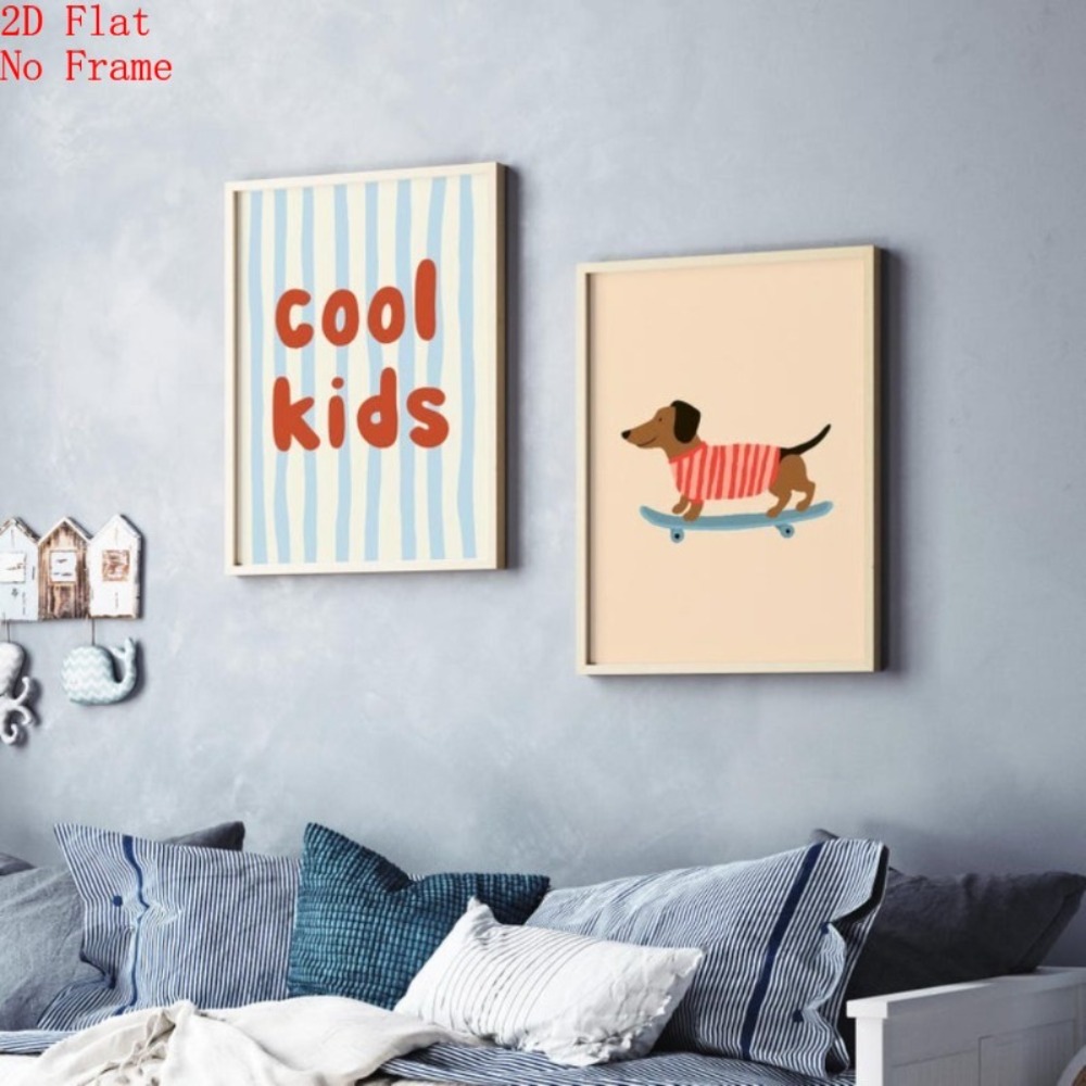 2 poster su tela senza cornice - Kids Educational Poster recensione e prezzo
