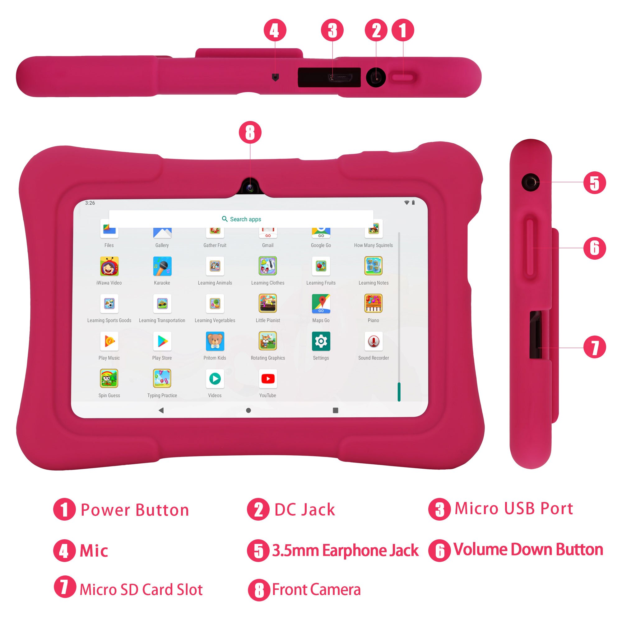 PRITOM Tablet per Bambini da 7 - Kids Education Software For Pc recensione e prezzo